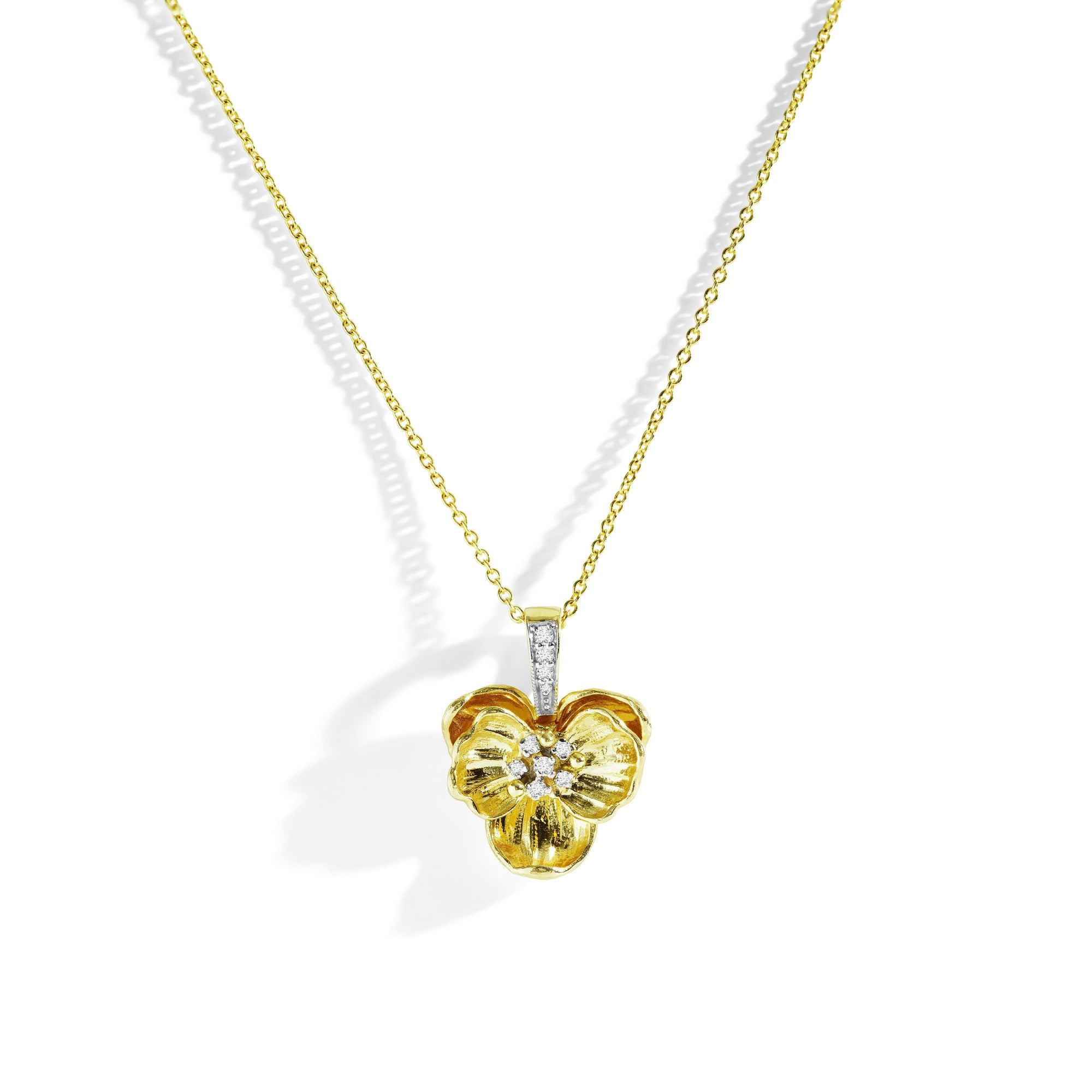 Michael Aram Orchid 15mm Necklace with Diamonds