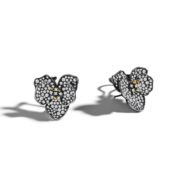 Michael Aram Orchid 21mm Pavé Earrings