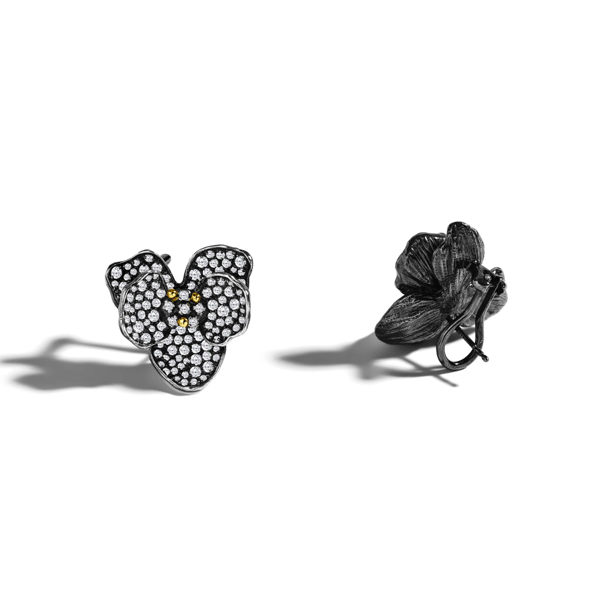 Michael Aram Orchid 21mm Pavé Earrings