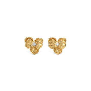 Michael Aram Orchid 7mm Earring with Diamonds