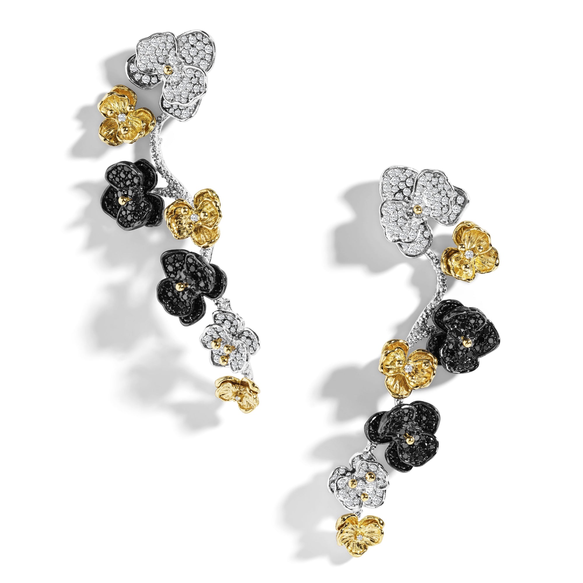 Michael Aram Orchid Earrings with Diamonds