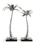 Michael Aram Palm Candleholders Nickelplate