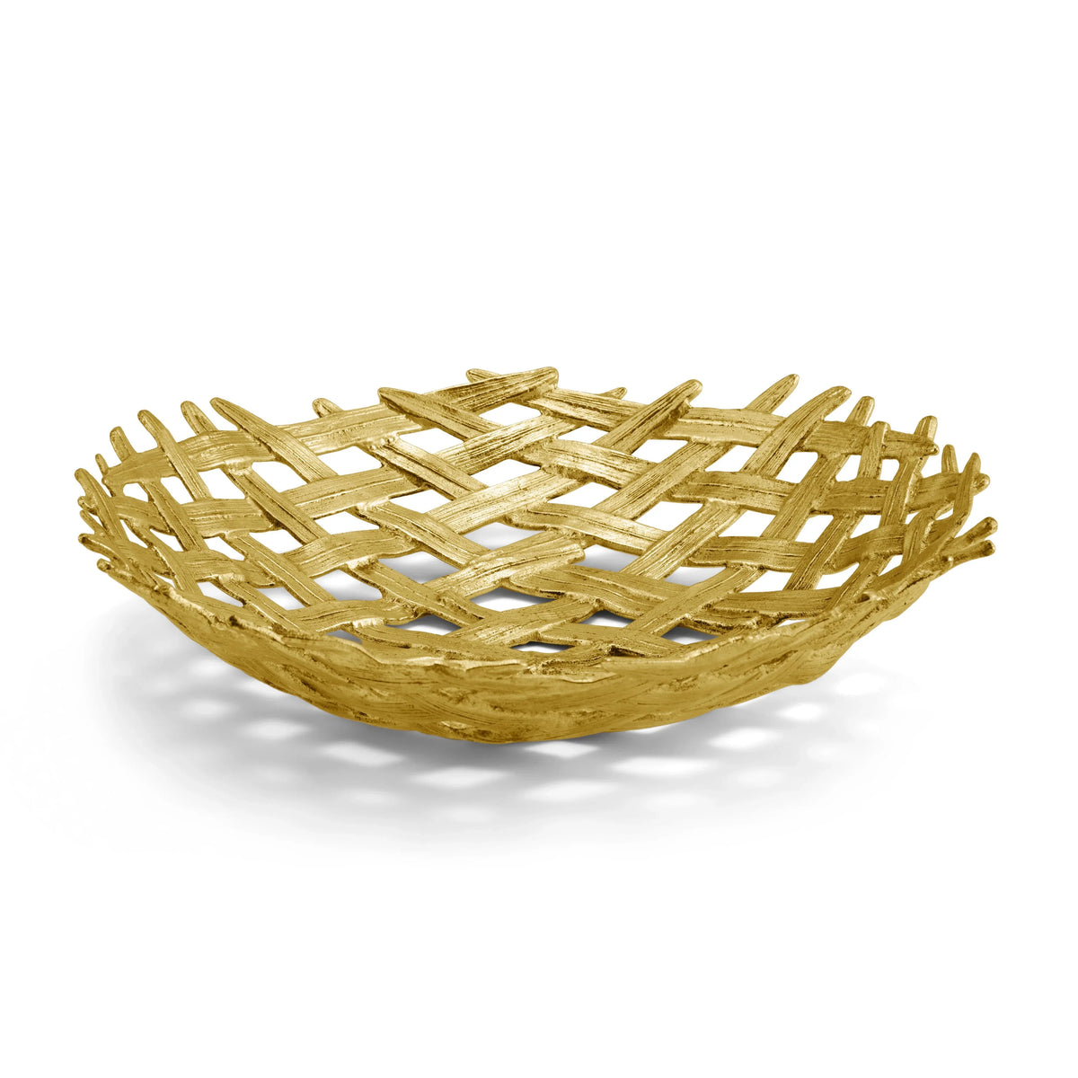 Michael Aram Palm Centerpiece Shallow Bowl