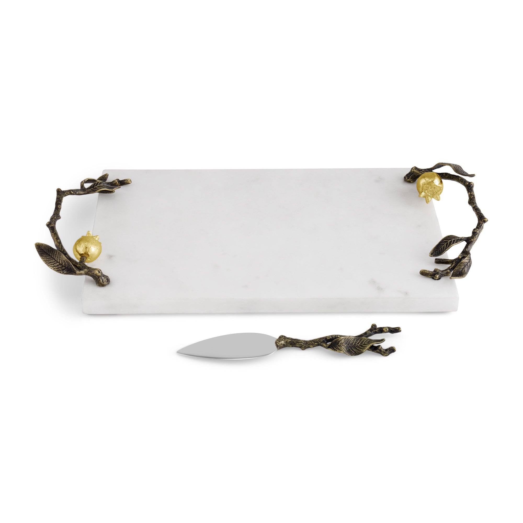 Michael Aram Pomegranate Small Cheese Board with Knife