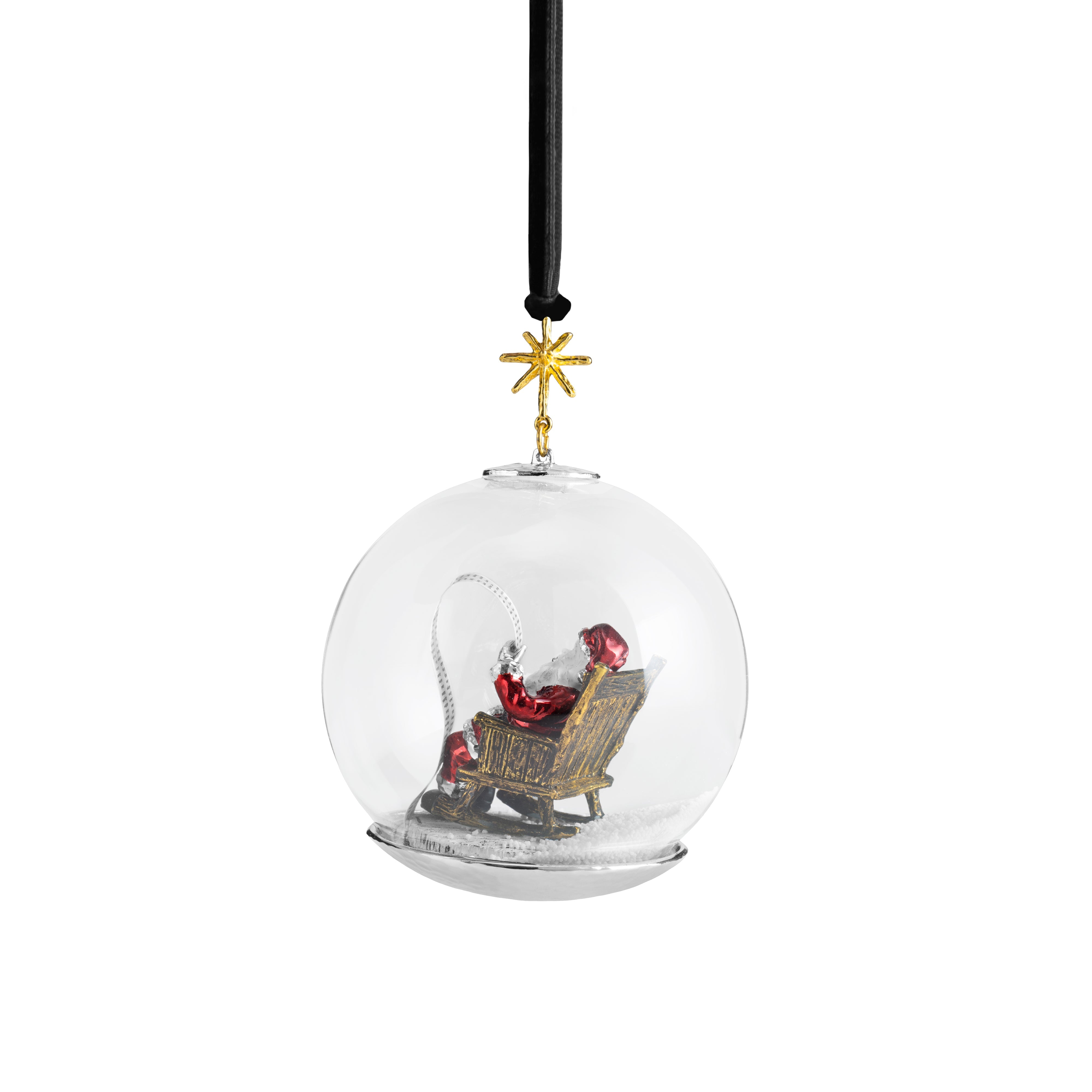 Santa Snow Globe Ornament – Michael Aram