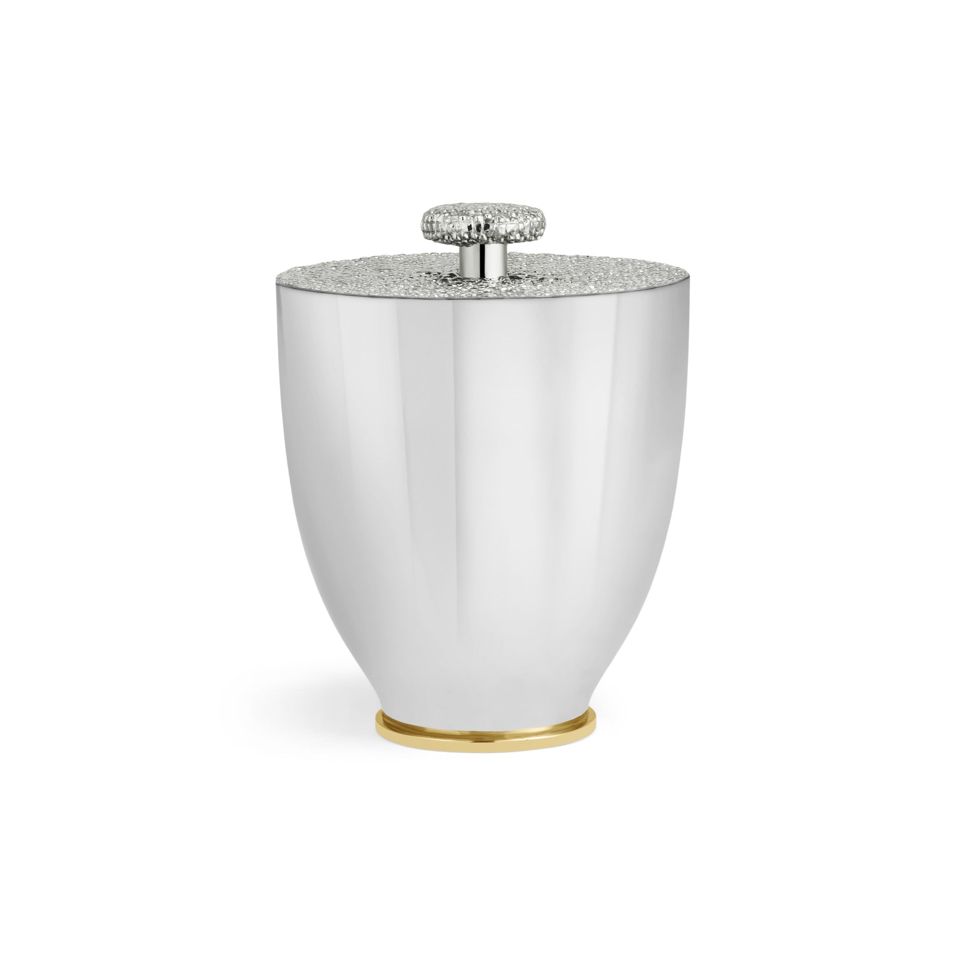 An Open Silver Shagreen Ice Bucket