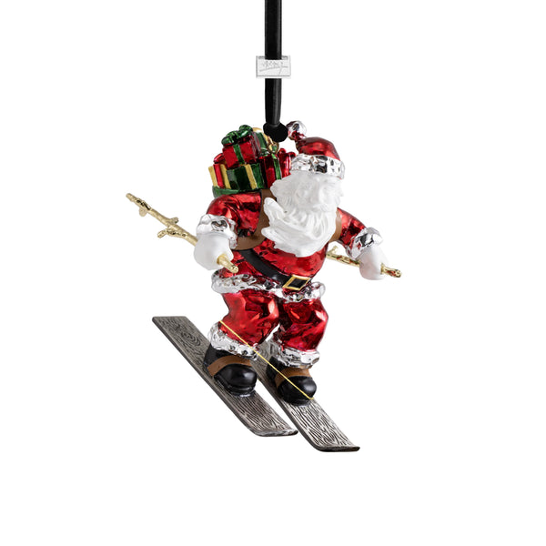 【プップさま】christmas doll ୨୧ 森でスキーをする 男の子 Skiing Santa Ornament – Michael Aram