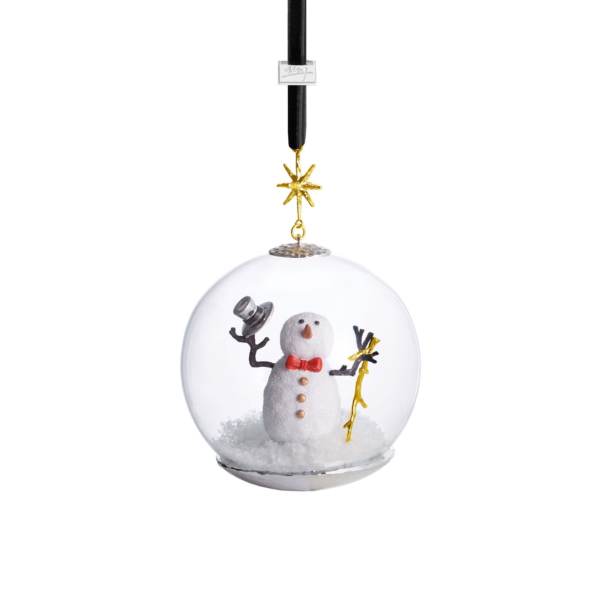 Michael Aram Snowman Snow Globe Ornament