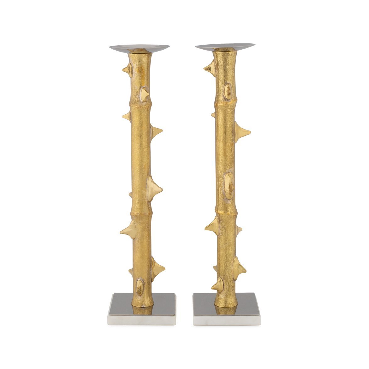 Michael Aram Thorn Gold Candleholders