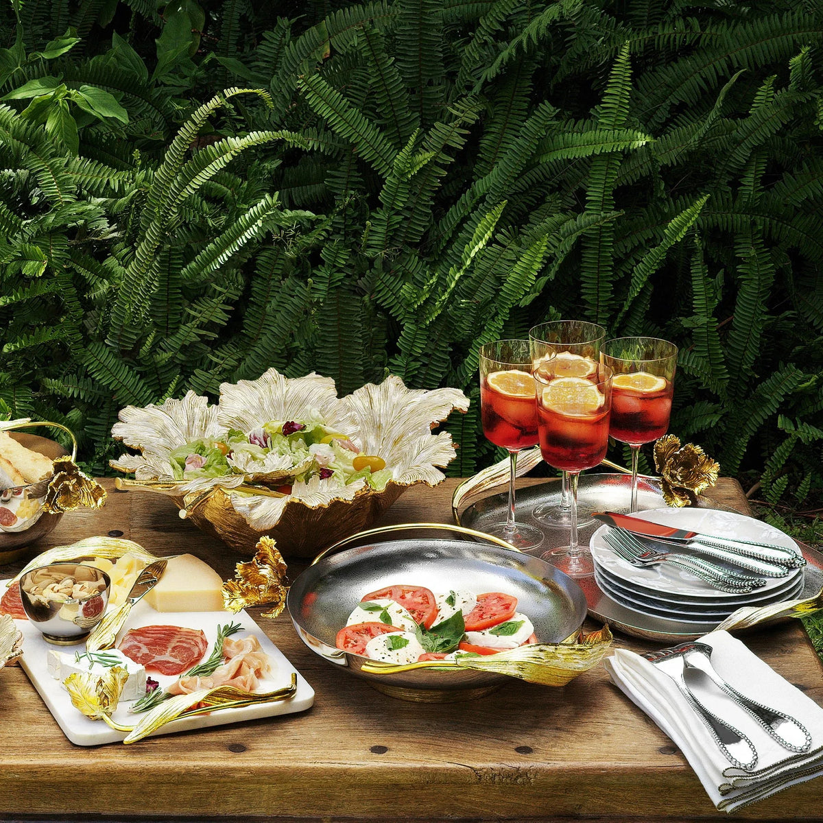 Michael Aram Tulip Medium Footed Platter
