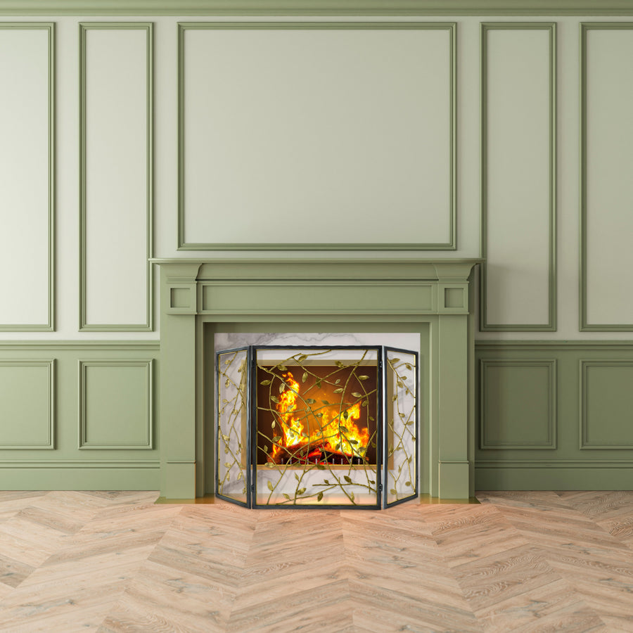 Michael Aram Twig & Leaf Fireplace Screen