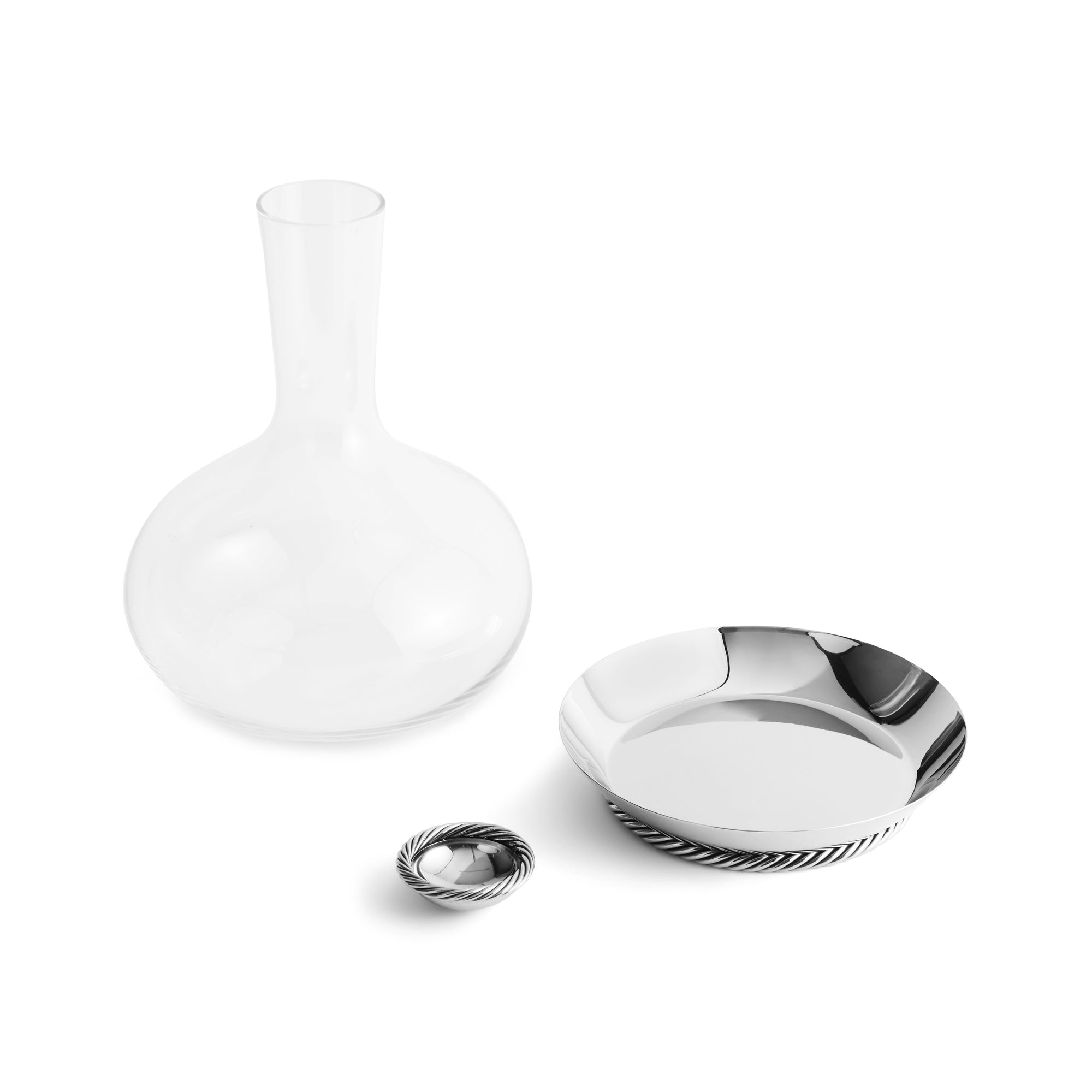 Michael Aram Twist Carafe w/ Coaster & Stopper