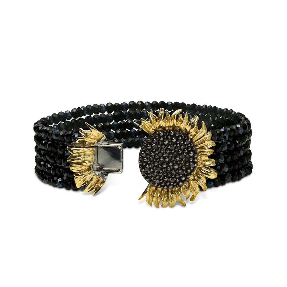 Michael Aram Vincent Multi Strand Bracelet with Onyx, Spinel and Black Diamonds