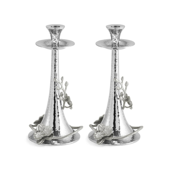 Michael Aram White Orchid Candleholders