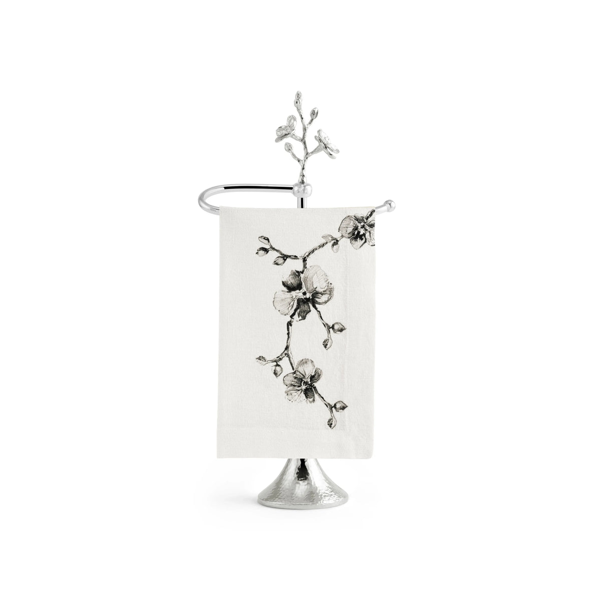 Michael Aram White Orchid Fingertip Towel Stand