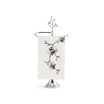 Michael Aram White Orchid Fingertip Towel Stand