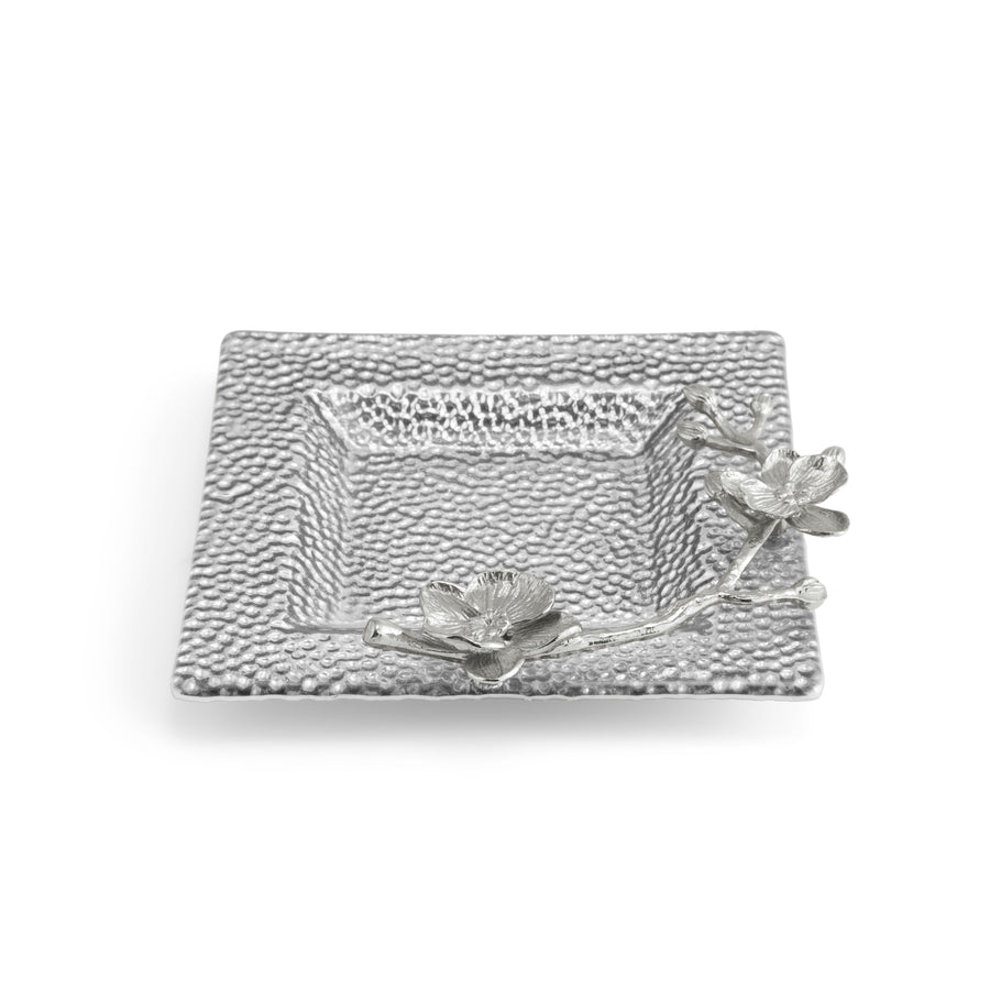 Michael Aram White Orchid Glass Snack Dish