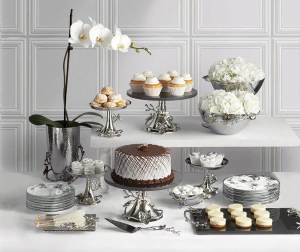 Michael Aram White Orchid Glass Snack Dish