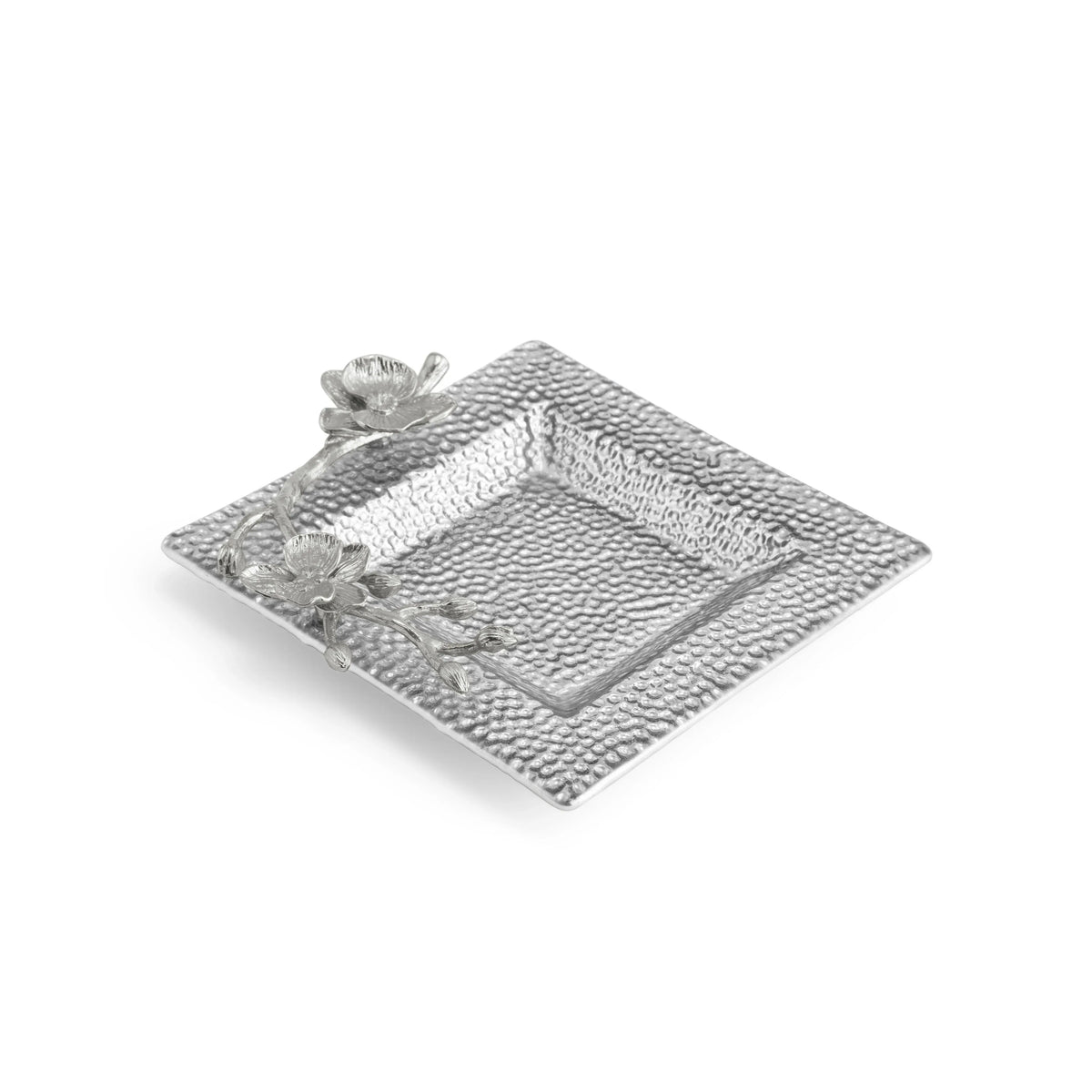 Michael Aram White Orchid Glass Snack Dish