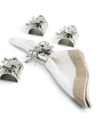 Michael Aram White Orchid Napkin Ring Set