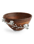 Michael Aram White Orchid Wood Salad Bowl