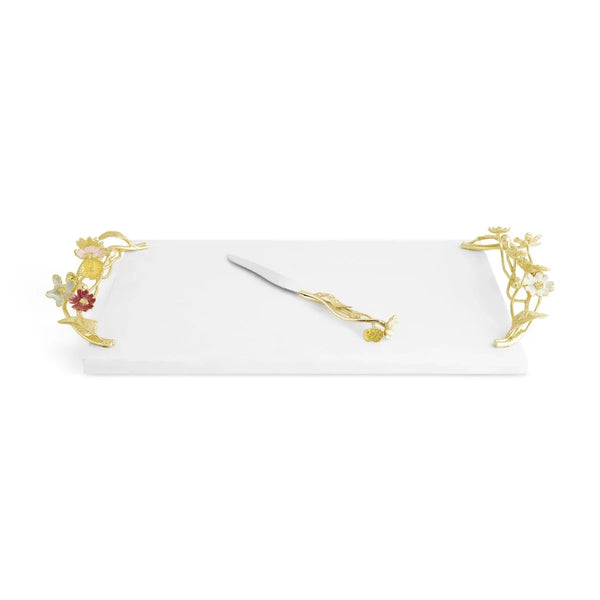 Michael Aram Wildflowers Cheeseboard with Knife