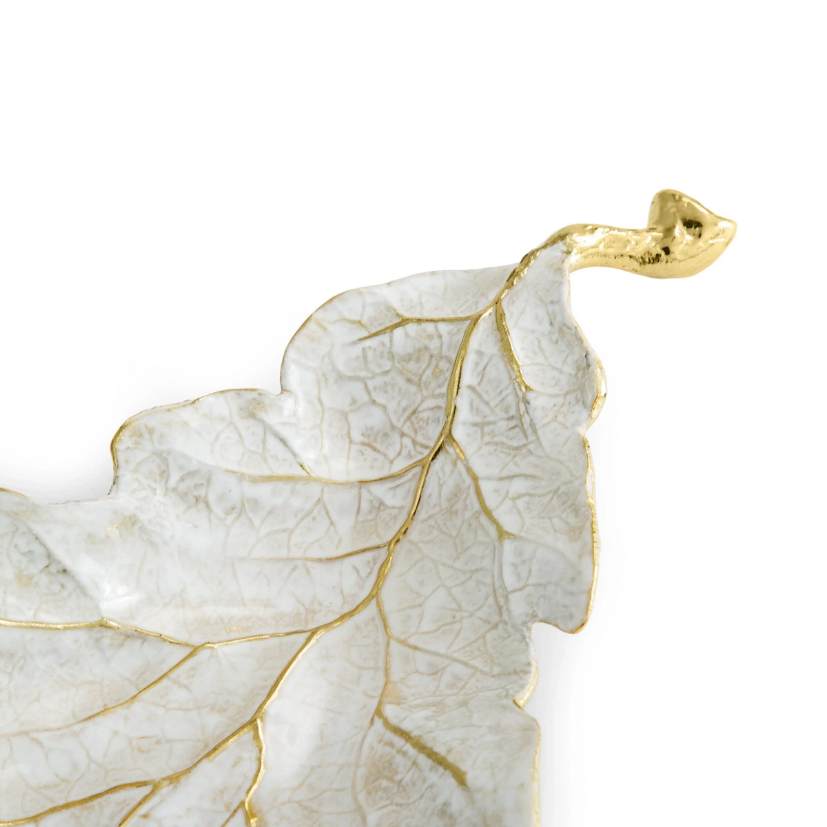 Michael Aram Winter Leaves Red Oak Dish
