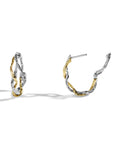 Michael Aram Wisteria 25mm Hoops in Sterling Silver & 18K