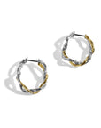 Michael Aram Wisteria 25mm Hoops in Sterling Silver & 18K