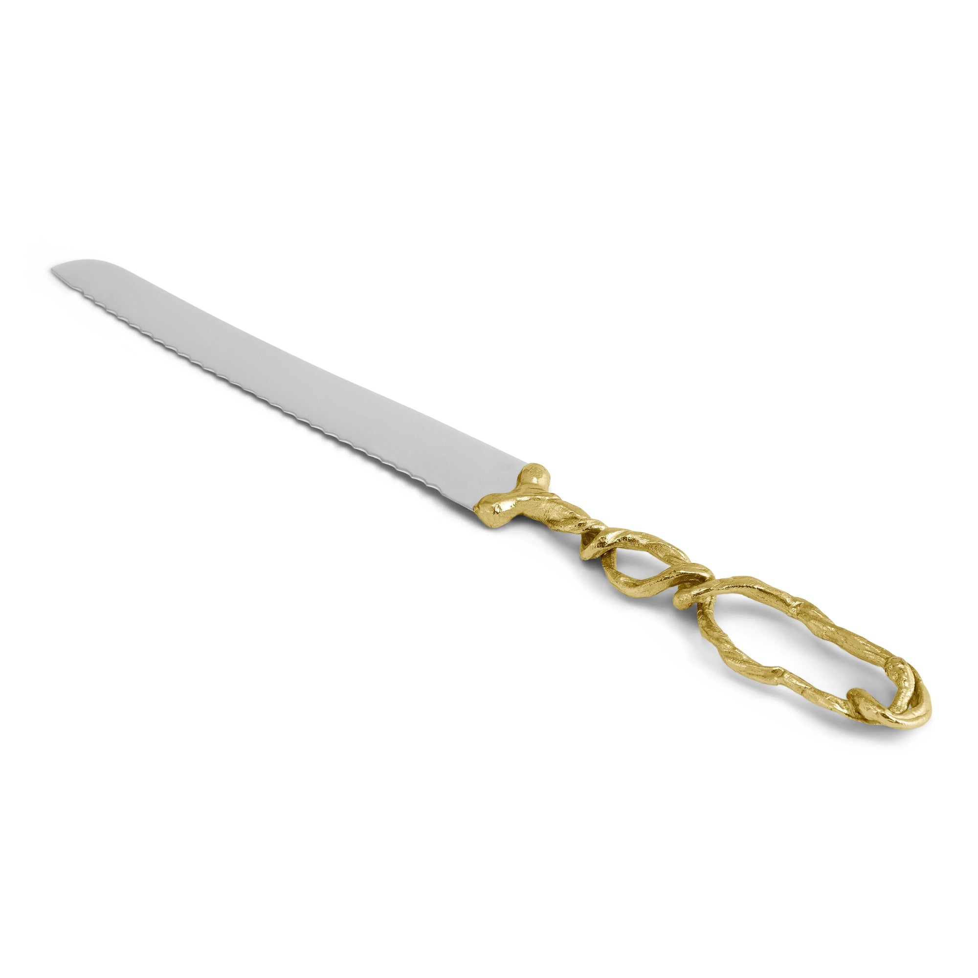 Michael Aram Wisteria Gold Bread Knife
