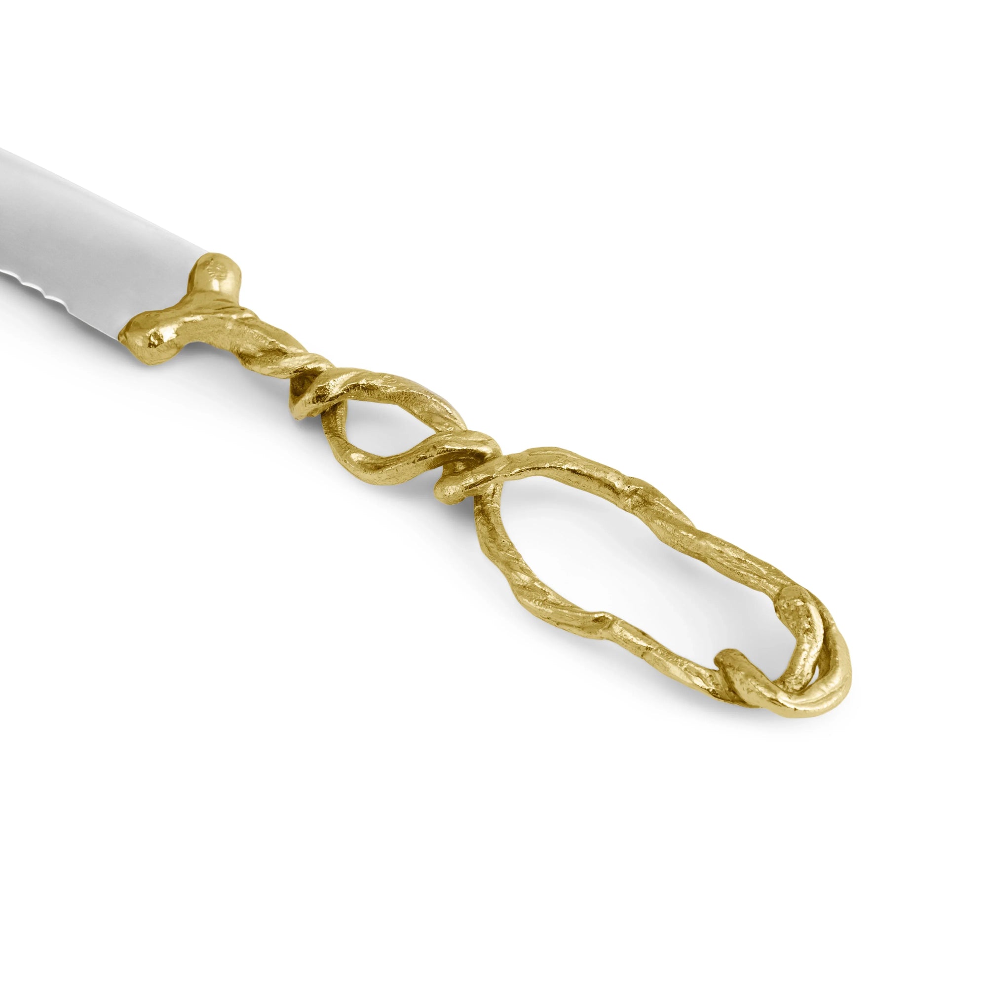 Michael Aram Wisteria Gold Bread Knife