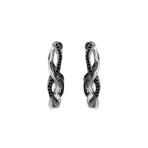 Michael Aram Wisteria Hoops with Diamonds